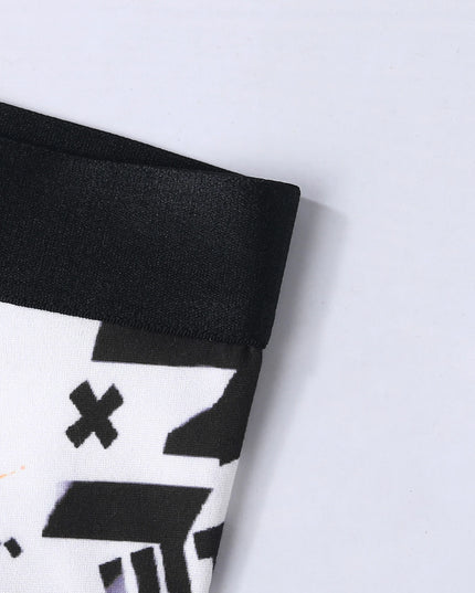5-Pack Men’s Graffiti Boxer Briefs – High-Stretch Elastic - Mid-Rise Fit