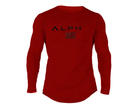 Men's Alph Fitness Cotton Casual Long Sleeve Sweater