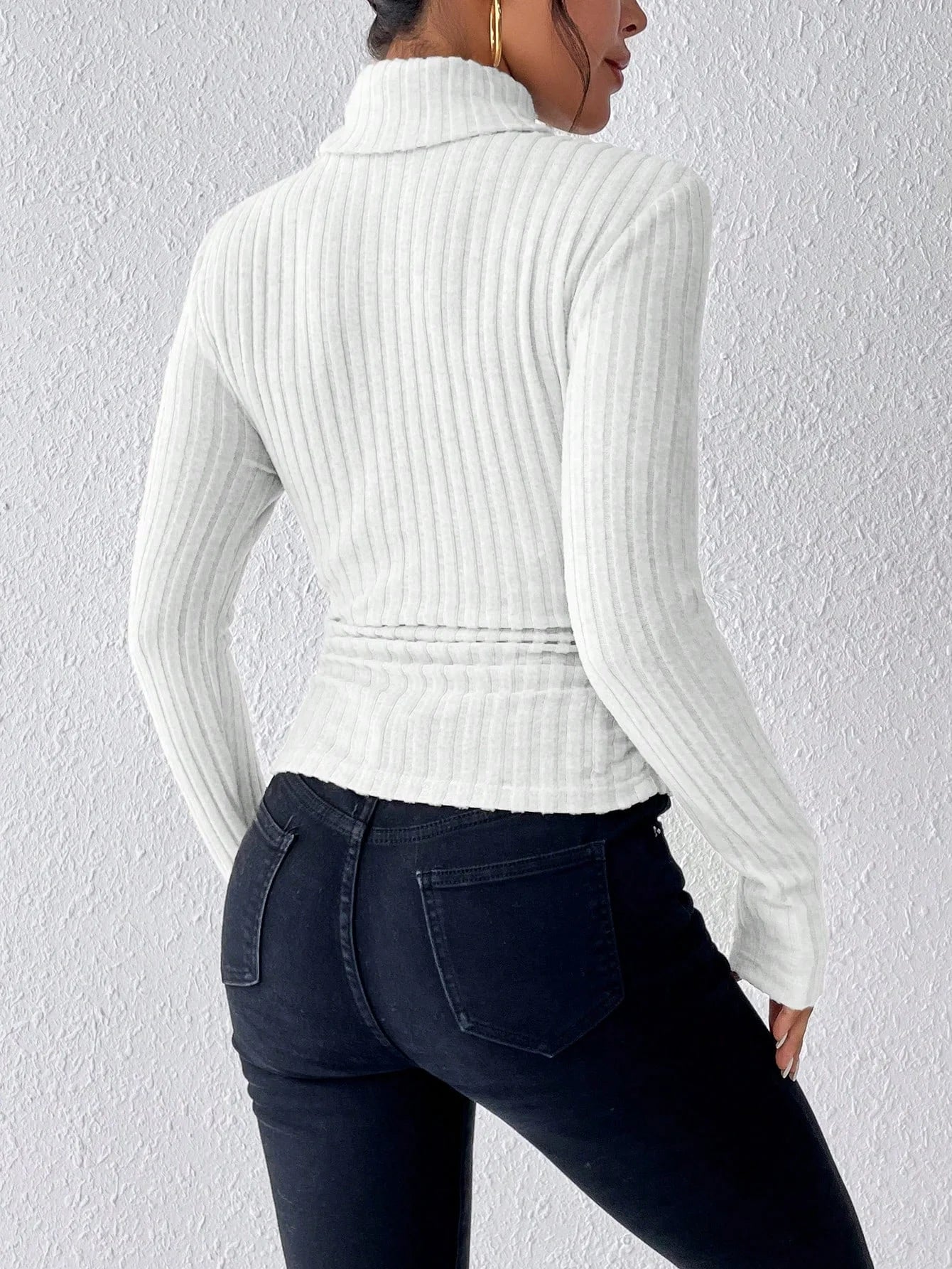 Women's  Long Sleeve Slim Fit Turtleneck Sweater
