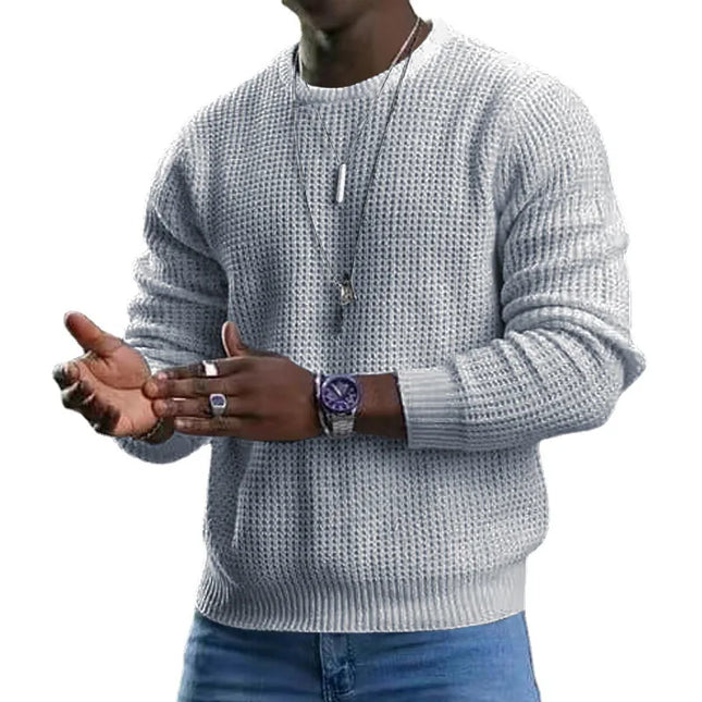 Men’s Long-Sleeve Crewneck Pullover Sweater