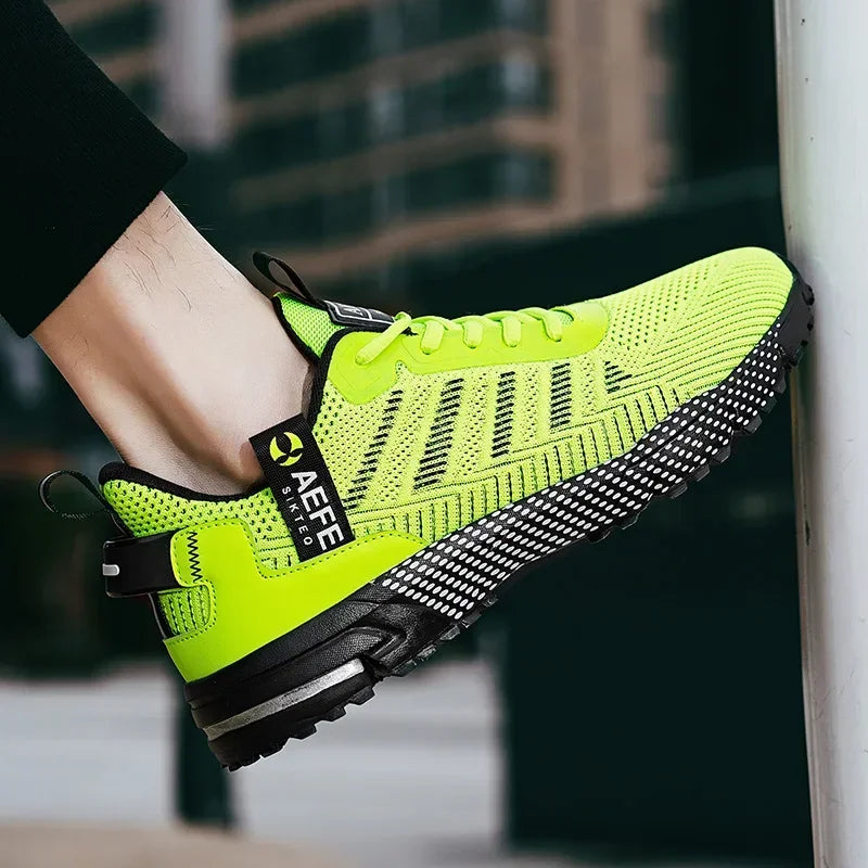 Men's Running Sneakers with Lace-Up Design – Comfortable Athletic Sneakers for Men