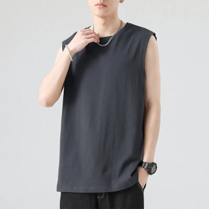 Men's Loose Casual Cotton Tank Tops - Breathable & Comfortable Apparel