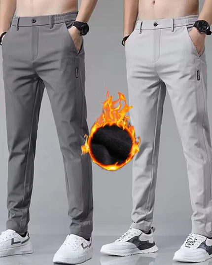 Men's Thick Stretch Slim Fit Elastic Pants