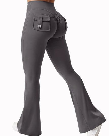 Women's High-Stretch Wide Leg Flares Pants
