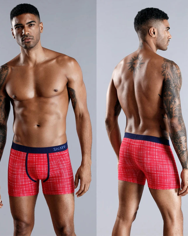 Premium 5-Pack Cotton Boxer Shorts for Men – Comfortable, Breathable Men's Underwear Set