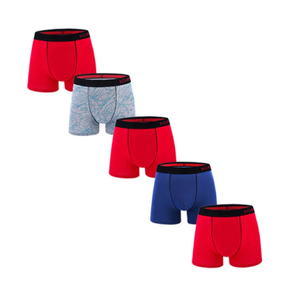 5-Pack Men's Cotton Boxer Shorts – Comfortable Breathable Boxers for Men