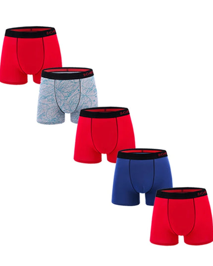 5-Pack Men's Cotton Boxer Briefs