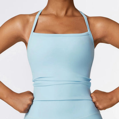 Women's Breathable Cross-Back Push-Up Vest