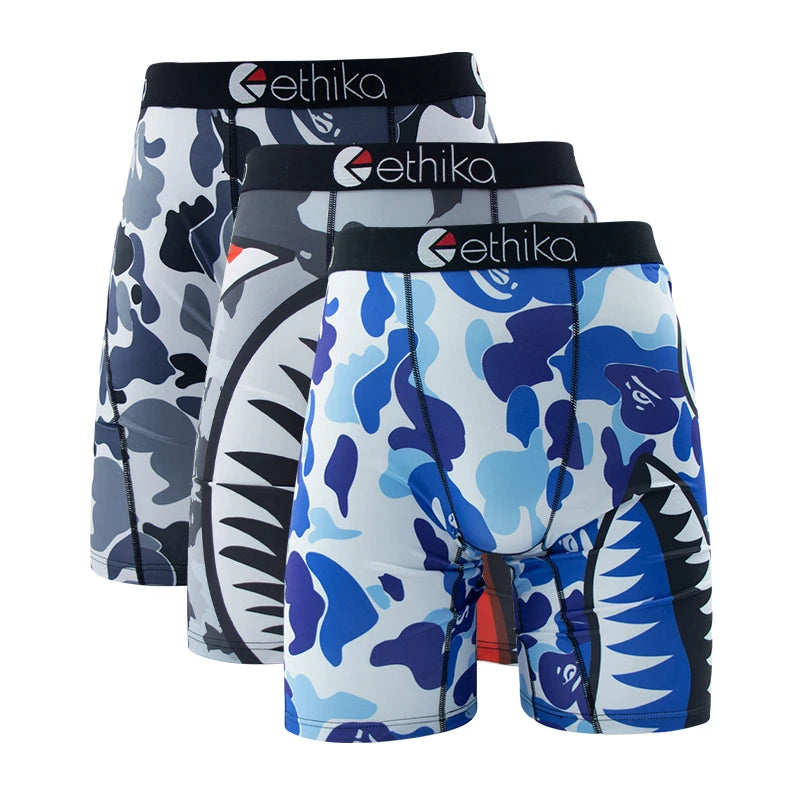 ETHIKA Men's 3-Piece Hipster Underwear Set – Comfortable & Stylish Men's Briefs Pack