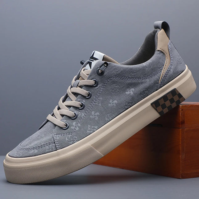 Men's Casual Canvas Sneakers - Breathable, Non-Slip, Comfortable Shoes