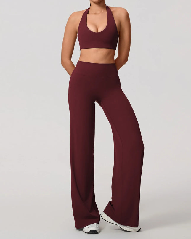 Women's Moisture-Wicking Athletic Set – Sports Bra and Pants Combo