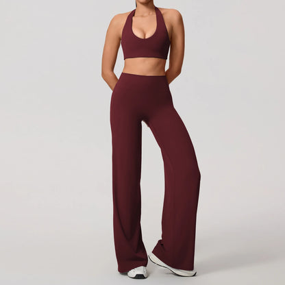 Women's Moisture-Wicking Athletic Set – Sports Bra and Pants Combo