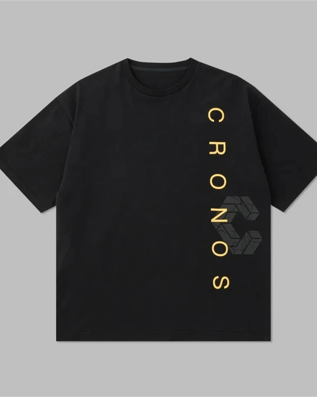 Cronos Men's Loose Fit Oversized Cotton T-Shirt