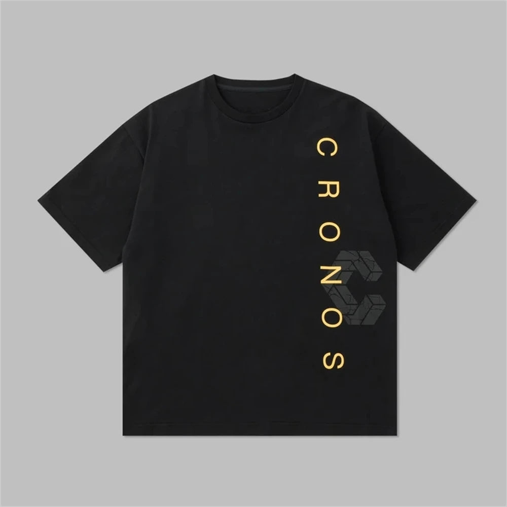 Cronos Men's Loose Fit Oversized Cotton T-Shirt