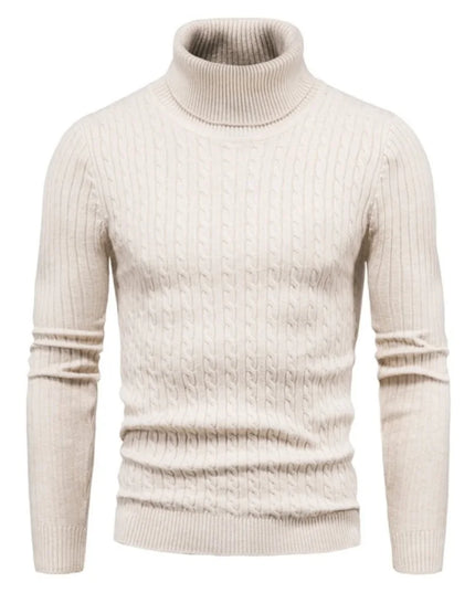 Men's Thick Knitwear Long Sleeve Turtleneck Sweater