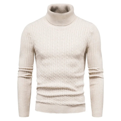 Men's Thick Knitwear Long Sleeve Turtleneck Sweater