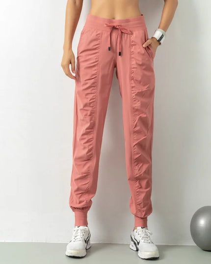 Women's Slim Fit Drawstring Joggers With Pockets