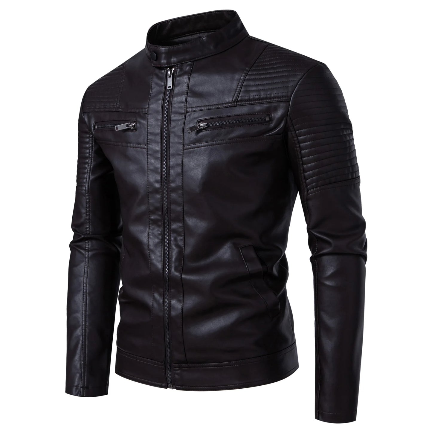 Leather Clothing New Men's Motorcycle Leather Jacket Slim Cool Handsome Men Jacket New Male Vintage Leather Jackets