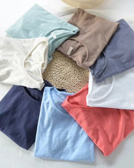 Men's Lightweight Cotton Slim-Fit T-Shirt - Breathable and Comfortable Tee