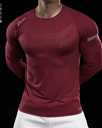 Men's Slim Fit High-Stretch Sweater - Versatile, Lightweight, and Breathable