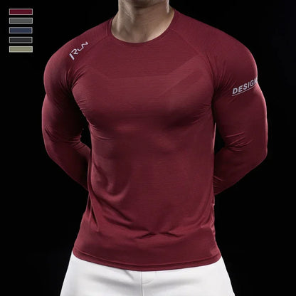 Men's Slim Fit High-Stretch Sweater - Versatile, Lightweight, and Breathable