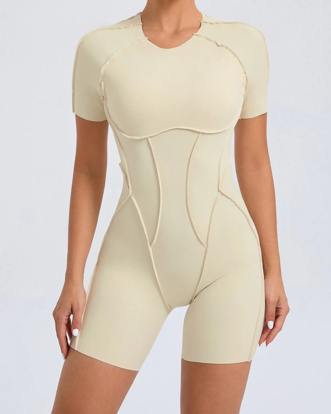 Women's Short Sports Jumpsuit - Gym & Workout Jumpsuit for Women