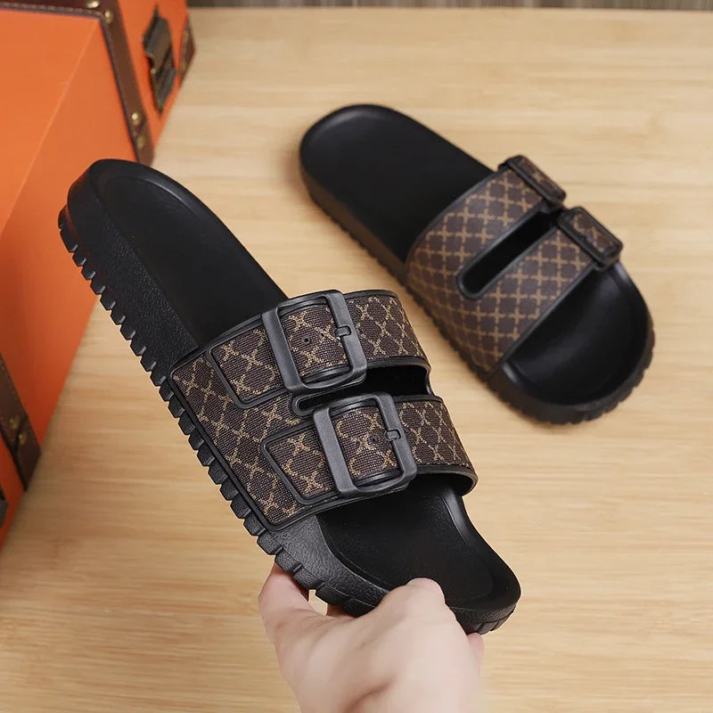 Men's Comfort Slippers & Non-Slip Slide Sandals – Casual Indoor & Outdoor Footwear