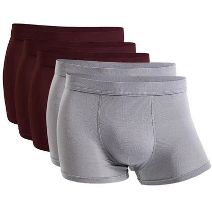 Five-Pack Bamboo Boxers for Men