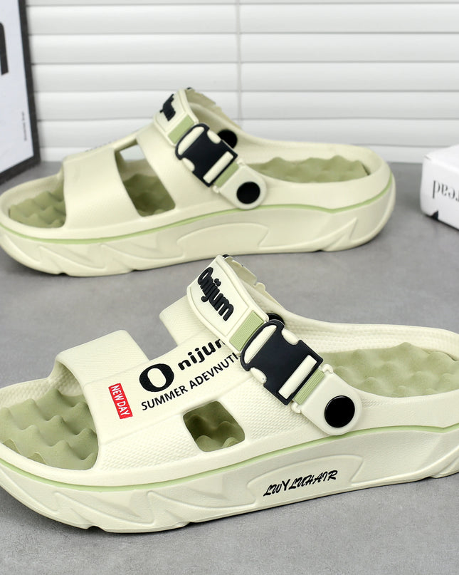 Men's Massage Slippers - Comfortable Soft Sandal Slides