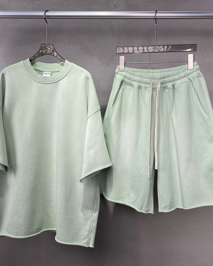 Men's Two-Piece T-Shirt and Shorts Set - Available in Single