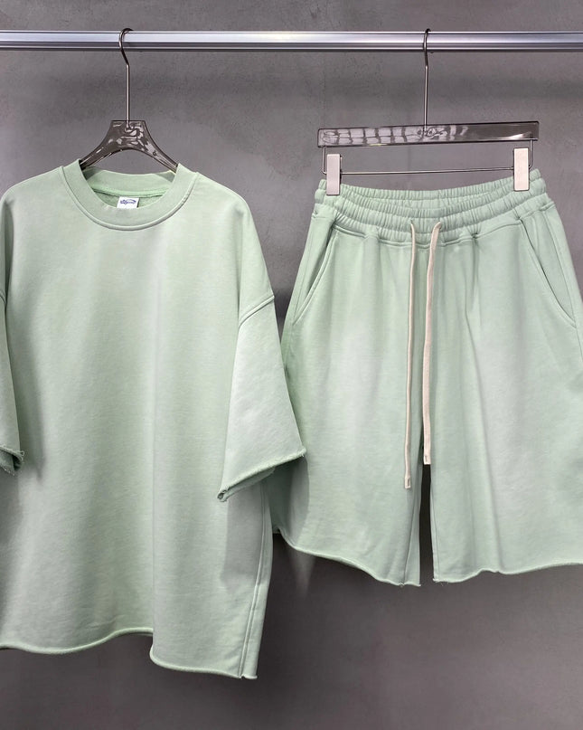 Men's Two-Piece T-Shirt and Shorts Set - Available in Single