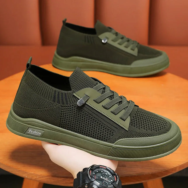 Men's Korean Style Canvas Sneakers - Breathable & Comfortable Shoes