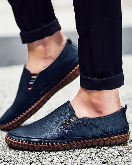 Men's Casual Slip-On Shoes in Genuine Leather
