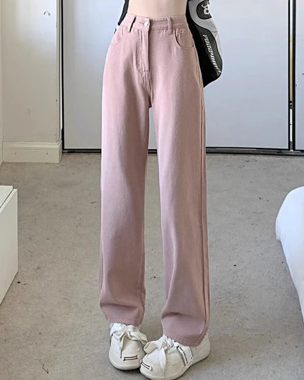 Vintage Women's Wide-Leg High-Waist Pants