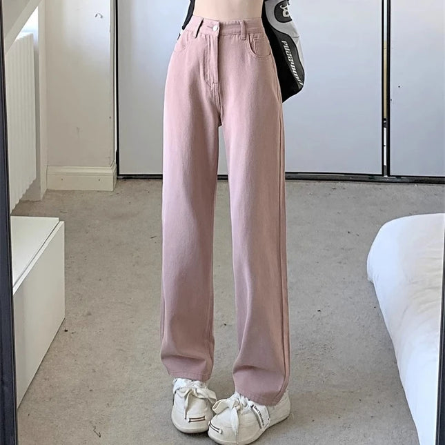 Vintage Women's Wide-Leg High-Waist Pants