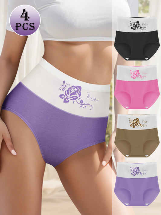Women's Cotton Printed Flower Underwear | Comfortable, Breathable Women's Floral Underwear