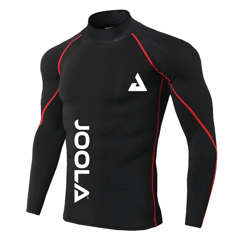 JOOLA Men's High Neck Fitness Sweater - Elastic, Quick-Drying