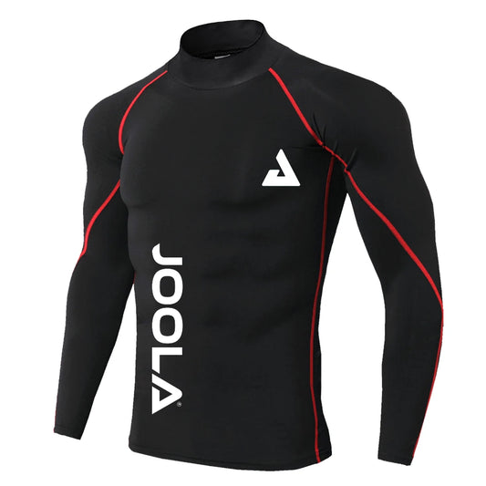 JOOLA Men's High Neck Fitness Sweater - Elastic, Quick-Drying