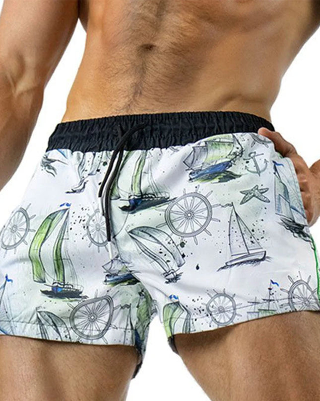 Men's Sports Shorts - Lightweight, Breathable, Quick-Drying, Three-Point Design
