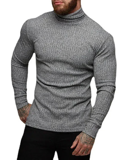 Men's Slim Fit Turtleneck Sweater – Thin Knit, Lightweight Men's Sweater