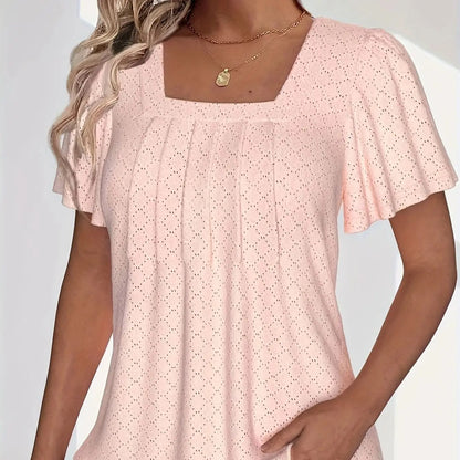 Stylish Women's Versatile Blouse with Loose Ruffle Sleeves