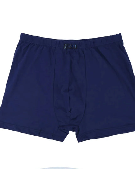Set of 4 Men's Plus Size Cotton Boxer Shorts - Comfortable Loose Fit Underwear