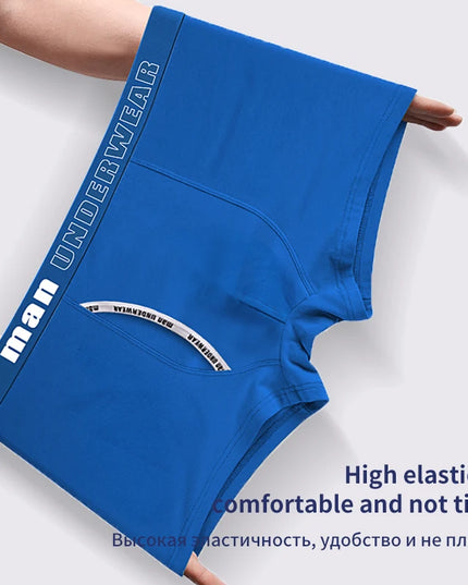 3-Pack Men's 100% Cotton Comfortable Fitted Boxers - Soft Close-Fitting Underwear