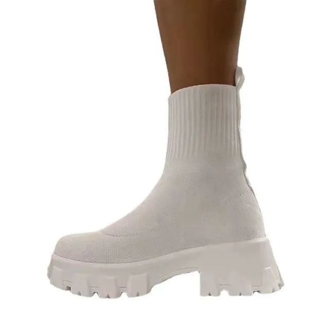 Women's Platform Ankle Slip-On Boots
