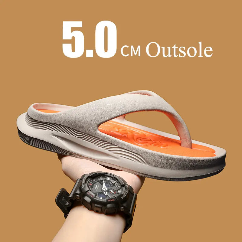 Stylish Men's Height-Increasing Flip-Flops | Comfortable Soft Slippers for Men