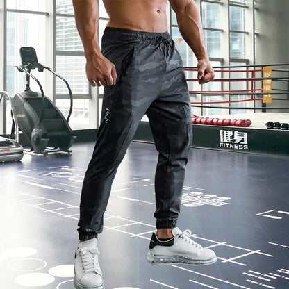 Men's Sweatpants with Elastic Waist, Zipper Pockets