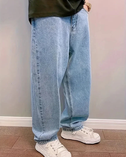 Relaxed Fit Baggy Jeans for Men
