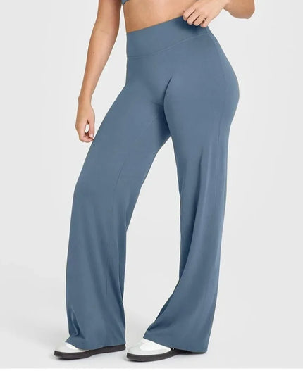 Women's Mid-Waist Straight-Leg Sweat Pants in Soft Butter Fabric