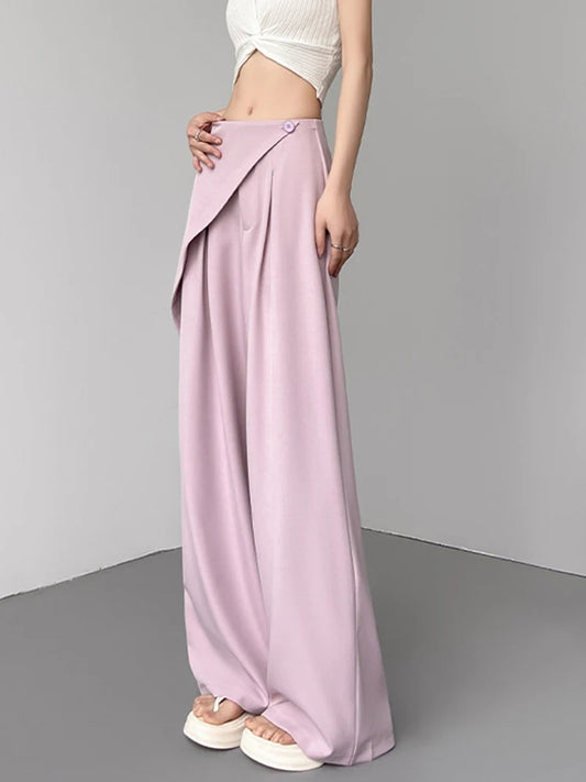 Women's High Waist Wide Leg Casual Pants