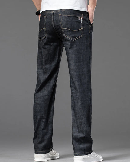 Men's Slim Fit Straight Leg Jeans - Classic Casual Denim Pants for Men